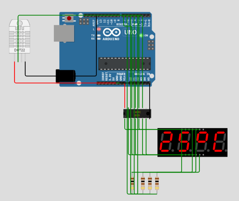 Arduino Web Simulator diagrama de cableado
